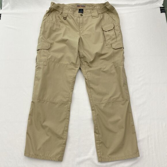 511 Tactical Cargo Pants Womens 18 Khaki Tan Straight Leg Pockets EMT Military - Picture 1 of 13